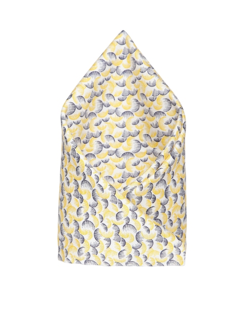 

The Bro Code Yellow & Navy Printed Pocket Square