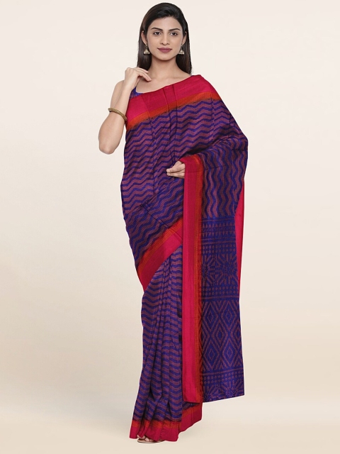 

Pothys Blue & Pink Saree