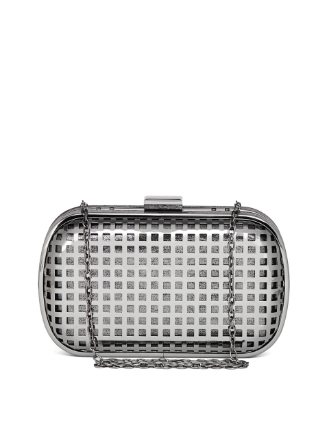 

Kazo Grey Textured Box Clutch