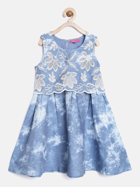 

Biba Girls Blue Layered A-Line Dress