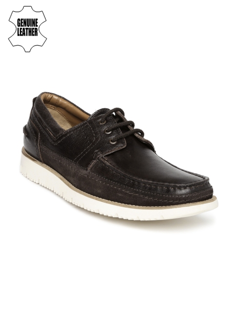 

Ruosh Men Coffee Brown Leather Derbys