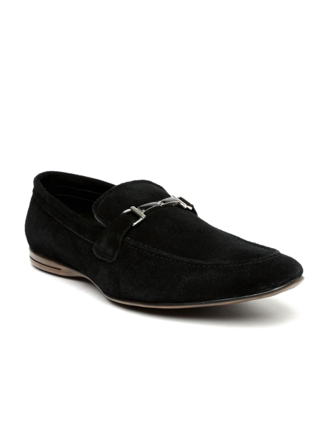 

San Frissco Men Black Solid Loafers