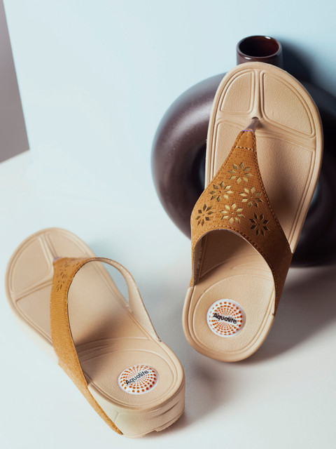 

Aqualite Women Tan Ballerinas Flats
