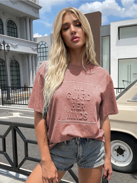 

BoStreet Pink Print Top