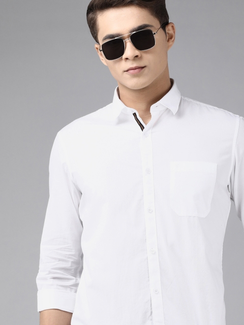 

Van Heusen Sport Men White Solid Slim Fit Pure Cotton Casual Shirt