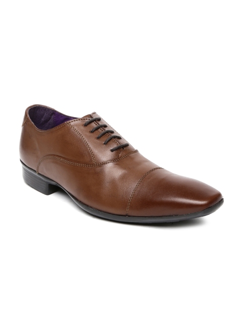

Knotty Derby Men Tan Brown Viktor TC Square-Toed Oxfords