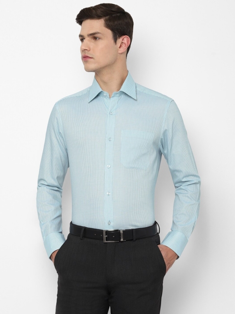 

Louis Philippe Men Blue Striped Full Sleeve Formal Shirt