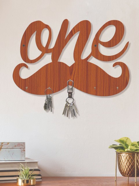 

RANDOM Brown One Wall Hanging Key Holder with 5 Hooks