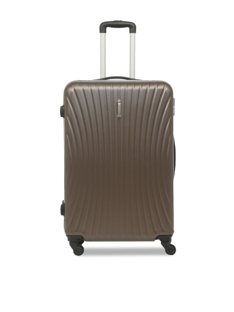 

Teakwood Leathers Brown Solid Hard Sided Large Trolley Bag