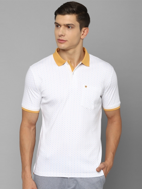 

Louis Philippe Men White Polo Collar T-shirt