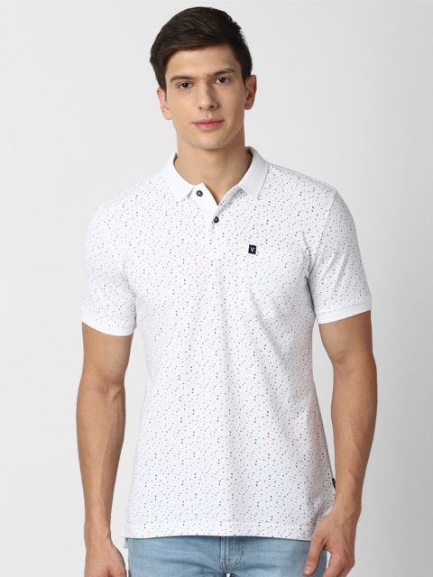

Van Heusen Sport Men White Printed Polo Collar Applique T-shirt
