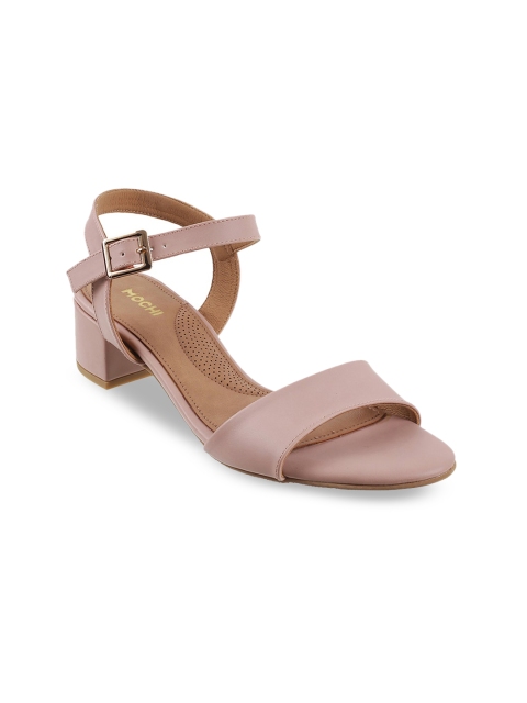 

Mochi Women Peach-Coloured Open Toe Flats with Buckles