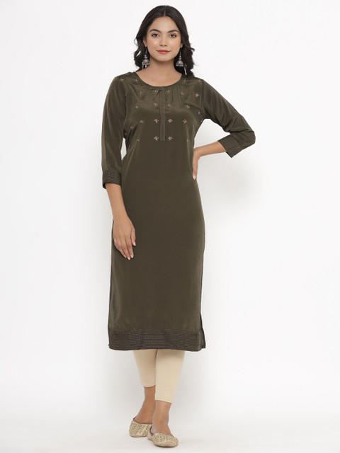 

PK Fashions Women Green Kurta