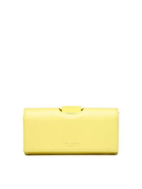 

Ted Baker Women Yellow Typography Leather Money Clip