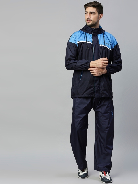 

Zeel Men Navy Blue Solid Rain Suit