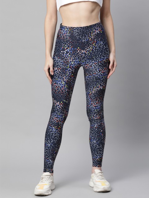 

Marks & Spencer Women Navy Blue Geometric Printed Go Move Gym Tights