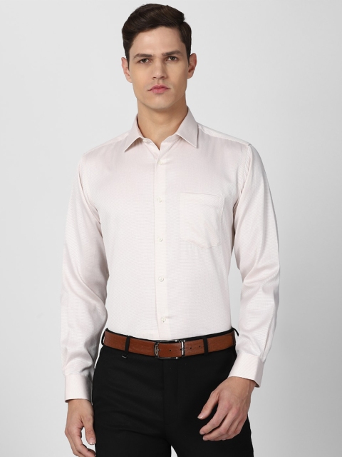 

Van Heusen Men Off White Cotton Formal Shirt