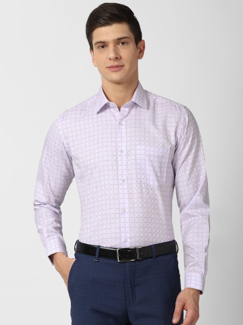 

Van Heusen Men Purple Printed Formal Shirt