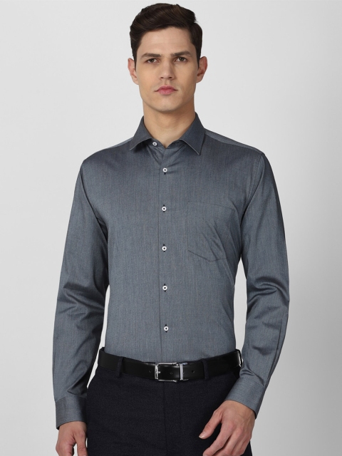 

Van Heusen Men Grey Printed Formal Shirt