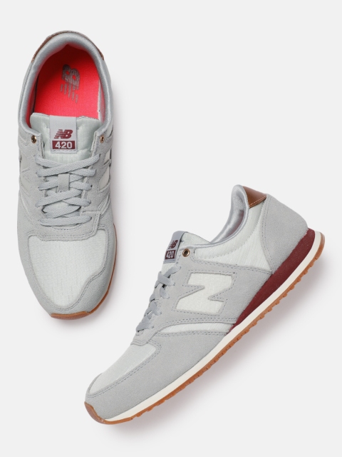 

New Balance Women Grey Solid 420 Sneakers