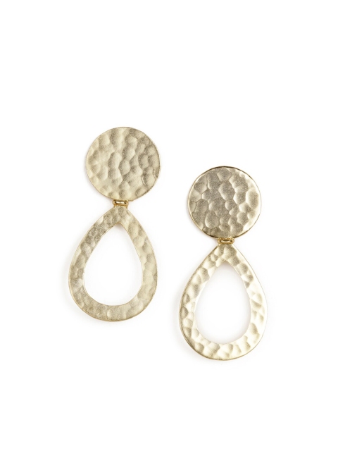 

STILSKII Gold-Toned Contemporary Drop Earrings