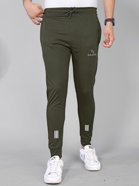 

KAJARU Men Green Solid Track Pants