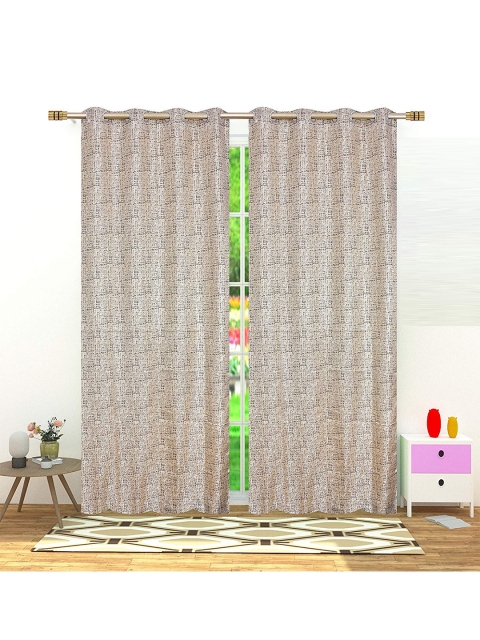 

Fresh From Loom Coffee Brown Set of 2 Room Darkening Window Curtain