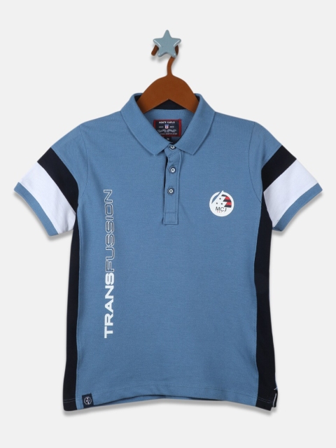 

Monte Carlo Boys Blue Polo Collar T-shirt