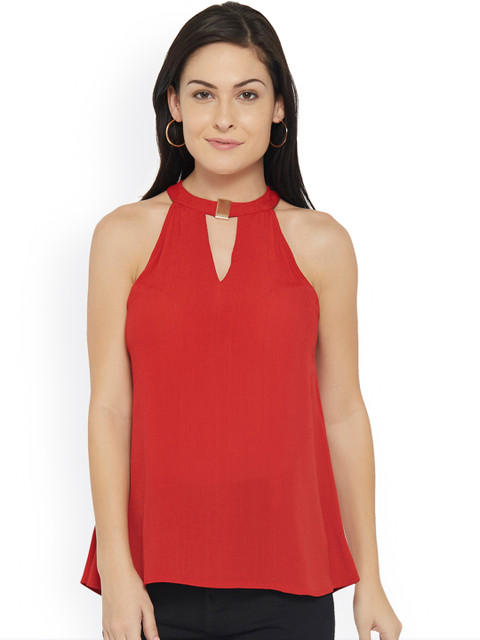 

20Dresses Women Rust Red Top