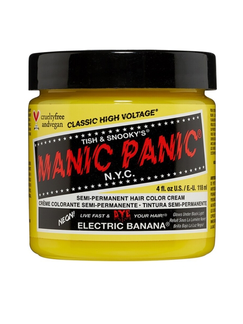 

MANIC PANIC Classic High Voltage Semi-Permanent Hair Colour Cream - Electric Banana, Yellow
