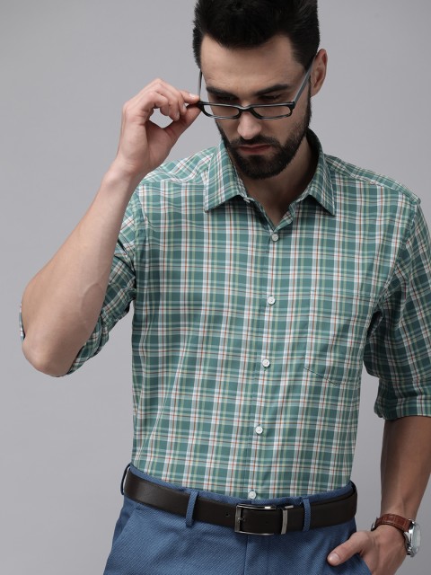 

Van Heusen Men Multicoloured Tartan Checks Formal Shirt, Multi