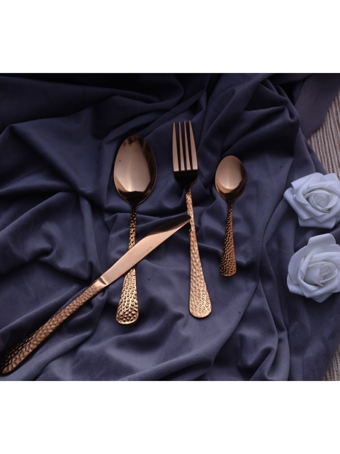 

Sabichi Copper-Toned Stainless Steel Set of 16 Cutlery Pieces