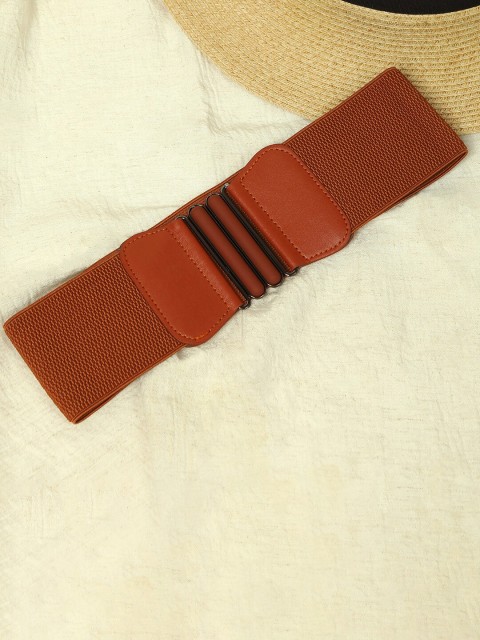 

HAUTE SAUCE by Campus Sutra Women Brown Belts