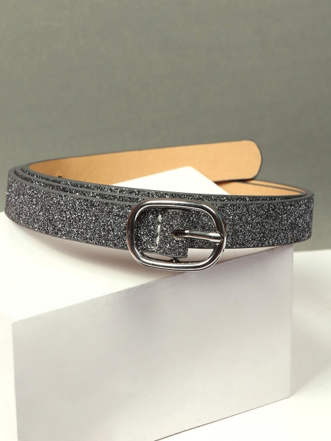 

HAUTE SAUCE by Campus Sutra Women Black Textured Belt