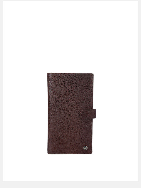 

Da Milano Men Brown Textured Leather Card Holder