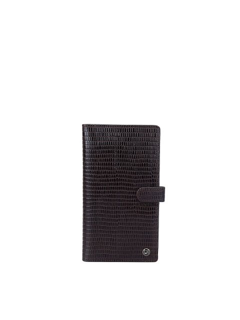 

Da Milano Men Brown Textured Leather Card Holder