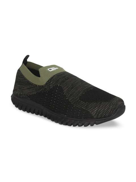 

Liberty Men Black Woven Design Slip-On Sneakers