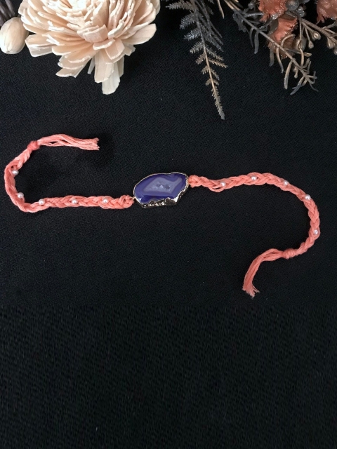 

Mitali Jain Purple Agate Rakhi