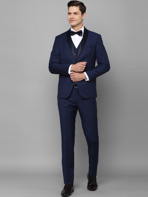 

Allen Solly Men Navy Blue Three Piece Suits