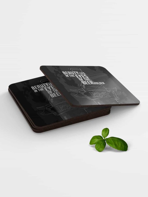 

macmerise Black & White Beer Holder Coasters