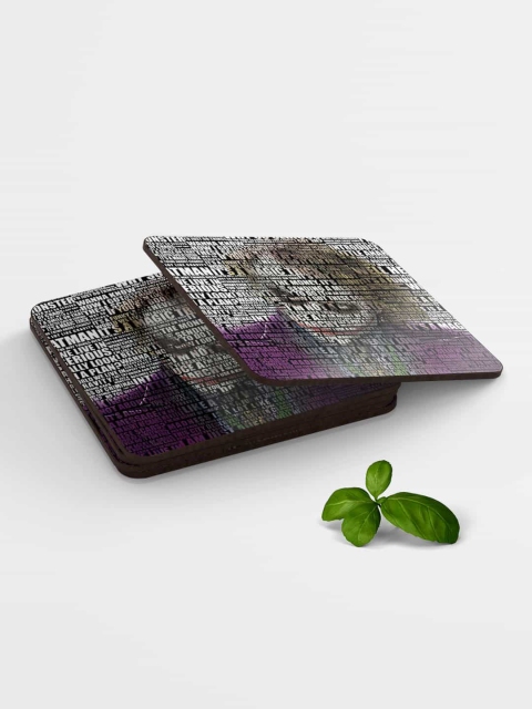 

macmerise White & Purple Printed Joker Quotes Coasters