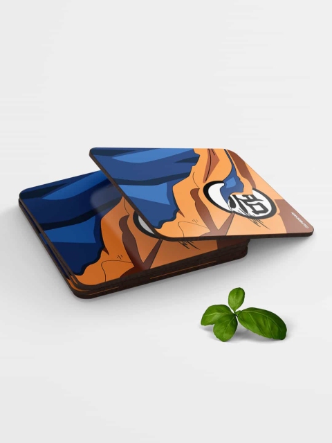 

macmerise Blue & Orange Printed Goku Training Coasters
