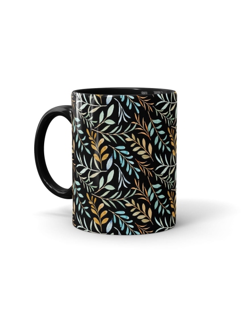 

macmerise Black & Blue Printed Ceramic Glossy Mugs Set of Cups and Mugs