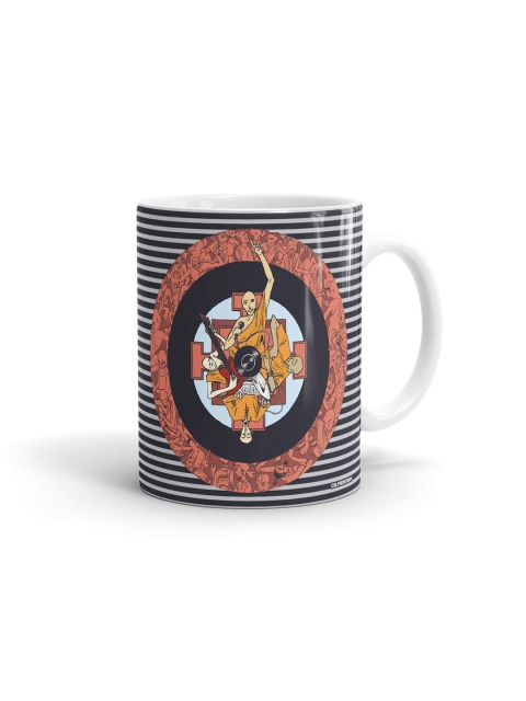 

macmerise Black & White Printed Ceramic Glossy Mugs Set of Cups and Mugs