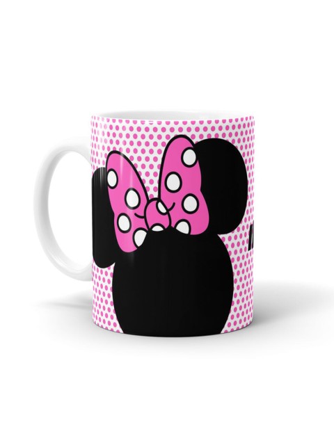 

macmerise Pink & Black Printed Ceramic Glossy Mugs Set of Cups and Mugs