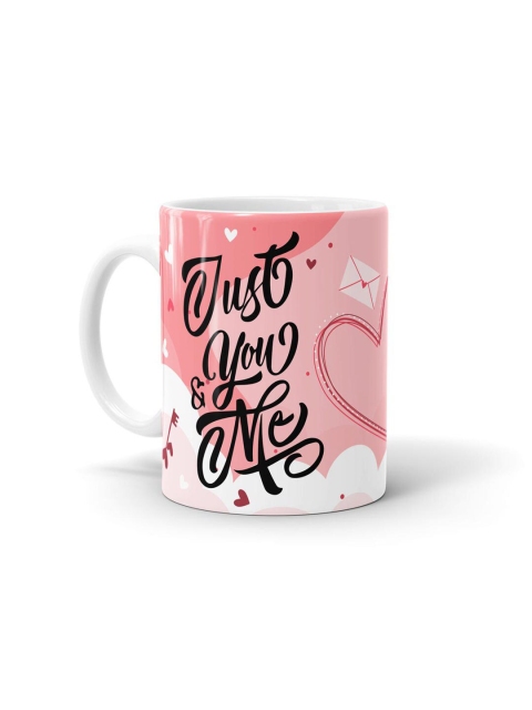 

macmerise White & Black Printed Ceramic Glossy Mugs Set of Cups and Mugs
