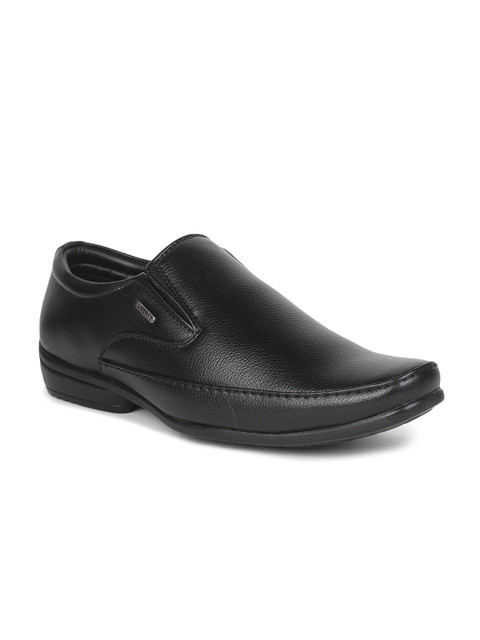 

Liberty Men Black Solid Slip-On Formal Shoes