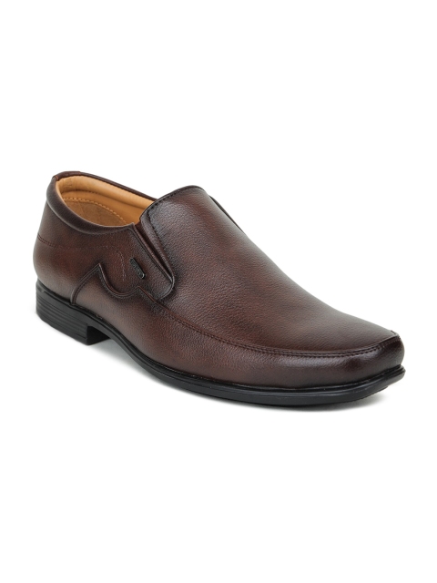 

Liberty Men Brown Solid Formal Slip-On Shoes