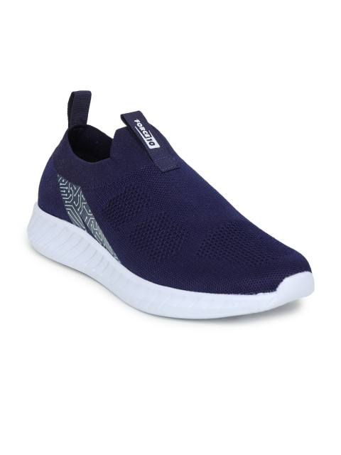 

Liberty Men Navy Blue PU Slip-On Sneakers