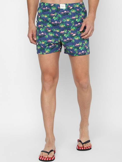 

AMERICAN EAGLE OUTFITTERS Men Blue & Green Printed Boxers